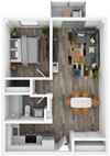 Flats on Jefferson Floor Plan C